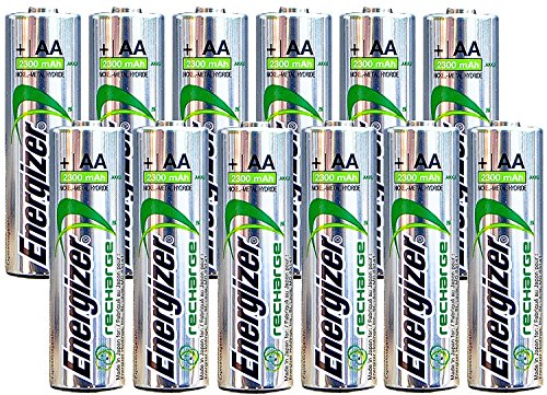 Product Cover Energizer AA Rechargeable batteries NiMH 2300 mAh 1.2V NH15 - 12 Count