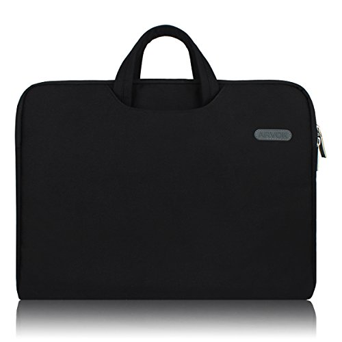 Product Cover ARVOK 15 15.6 Inch Multi-Color & Size Water-Resistant Laptop Sleeve Bag with Handle/Notebook Computer Case/Ultrabook Briefcase Carrying Bag, Black