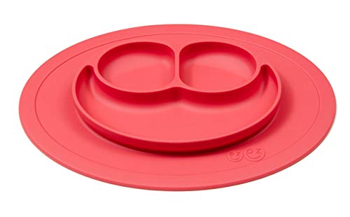 Product Cover ezpz Mini Mat - One-Piece Silicone placemat + Plate (Coral), One Size