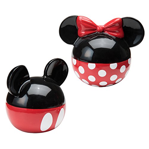Product Cover Vandor 89030 Disney Mickey and Minnie Mouse Ceramic Salt and Pepper Set, Red/Black
