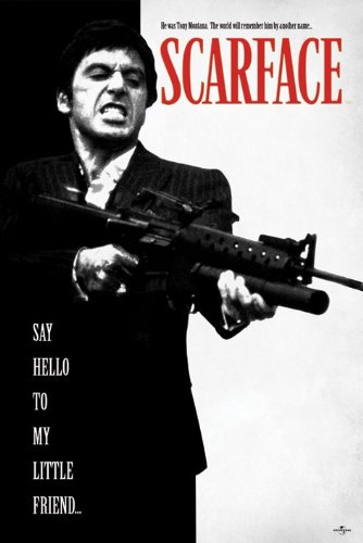 Product Cover Scarface - Movie Poster/Print (Tony Montana - Say Hello to My Little Friend) (Size: 24 inches x 36 inches)