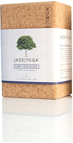 Product Cover Jade Yoga - Cork Block - Extreme Comfort, Strength, and Stability for Your Yoga Practice (Size Large: 4