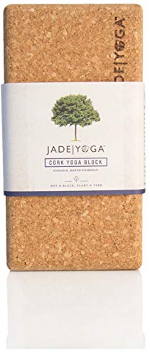 Product Cover Jade Yoga - Cork Block - Extreme Comfort, Strength, and Stability for Your Yoga Practice (Size Small: 3