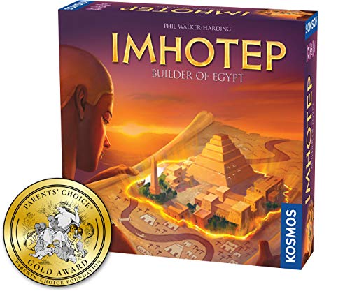 Product Cover Imhotep Builder of Egypt | Family Board Game by Kosmos | 2-4 Players | Ages 10+ | Toy of The Year Finalist | Parents Choice Gold Award Winner | Toy Insider Top Holiday Toy | Spiel Des Jahres-Nominated