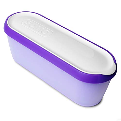 Product Cover SUMO Homemade Ice Cream Containers: Insulated Tub. Dishwasher Safe. 1.5 Quart (1-Pack, Purple)