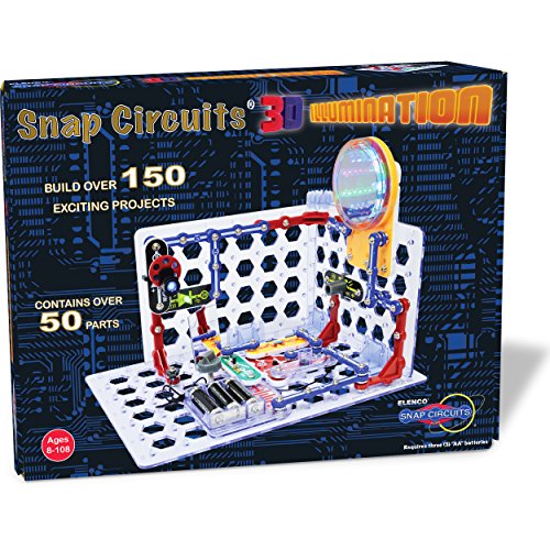 Product Cover Snap Circuits 3D Illumination Electronics Exploration Kit | Over 150 STEM Projects | Full Color Project Manual | 50+ Snap Circuits Parts | STEM Educational Toys for Kids 8+