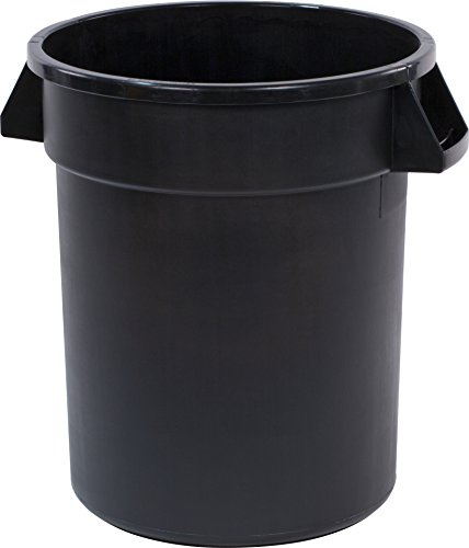 Product Cover Carlisle 34102003 Bronco Round Waste Container Only, 20 Gallon, Black