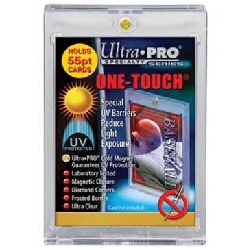 Product Cover 5 Ultra Pro 55pt Magnetic Card Holder One Touch Cases - Holds Thick Baseball, Football, Hockey Cards