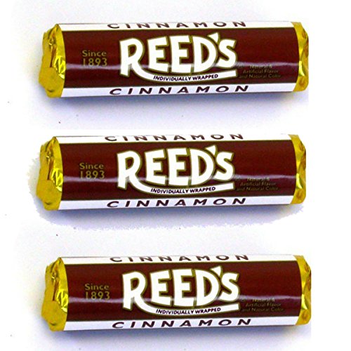 Product Cover Reed's Classic Cinnamon Hard Candy 3 Pack - Individually Wrapped - Since 1893