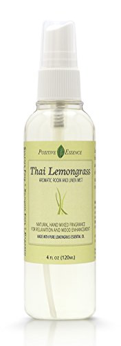 Product Cover Thai Lemongrass Linen and Room Spray, Natural Aromatic Mist Made with Pure Lemongrass Essential Oil, Relax Your Body & Mind, Perfect as a Bathroom Air Freshener Odor Eliminator