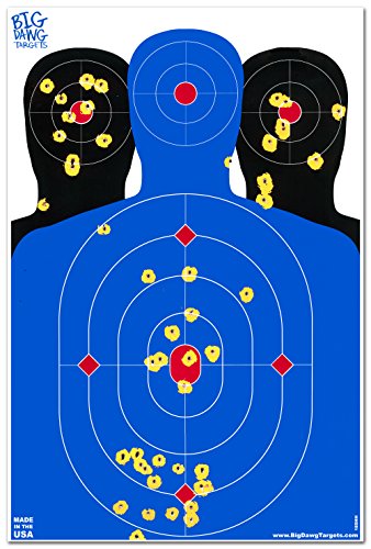 Product Cover Big Dawg Targets 10 Pack - 12 X 18 Triple Silhouette Reactive Splatter Shooting Target