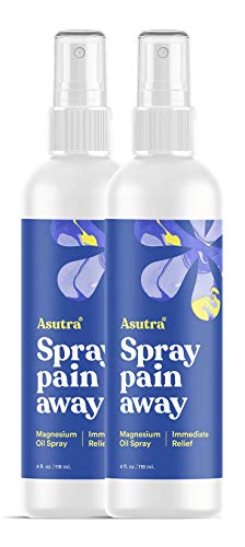 Product Cover ASUTRA Topical Magnesium Chloride Oil Spray, 8 fl oz| Rapid Absorption | Relieve Muscle Cramps | Fight Joint Pain | Stress, Anxiety, Headache Relief | Pure Zechstein | Promotes Collagen & Energy