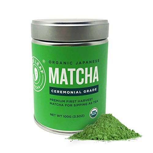 Product Cover Jade Leaf Matcha Green Tea Powder - USDA Organic - Ceremonial Grade (For Sipping as Tea) - Authentic Japanese Origin - Antioxidants, Energy, 3.5 Ounce