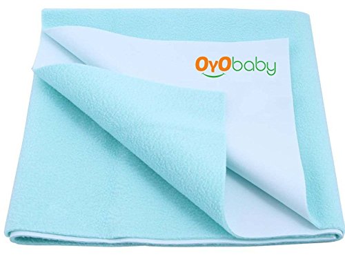 Product Cover OYO BABY - Water Proof and Reusable Mat/Mattress Protector/Absorbent Sheets (100cm X 70cm, Medium) - Sea Blue