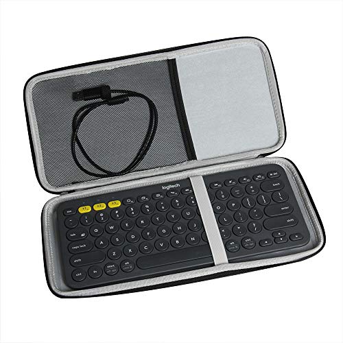 Product Cover Hermitshell Travel Case Fits Logitech K380 920-007558 920-007559 Bluetooth Keyboard