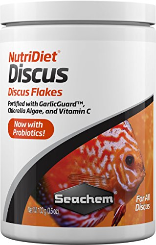 Product Cover Seachem NutriDiet Discus Flakes - Fortified Ornamental Fish Food Supplement 100g