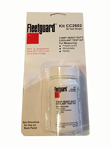 Product Cover Fleetguard CC2602 Coolant Test Kit, 3-Way Test Strip, 50/bottle
