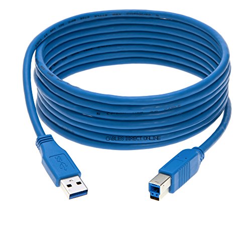 Product Cover USB 3.0 A Male to A/B/C Male Cable Cord 3FT 6FT 10FT Data Wire Charger Printer Laptop Pc (10FT, (A - Male) to (B -Male))