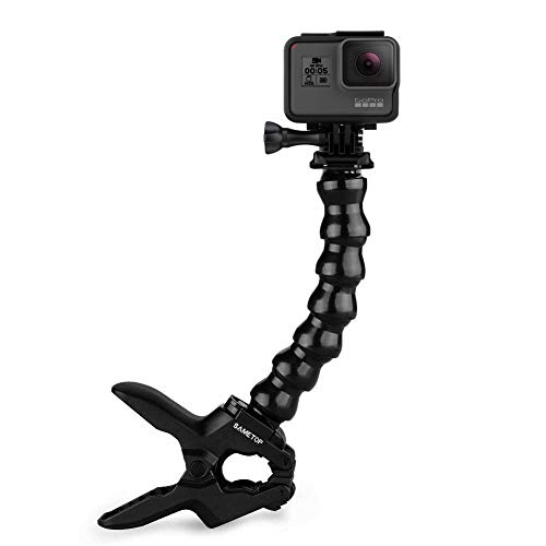 Product Cover Sametop Jaws Flex Clamp Mount with Adjustable Gooseneck Compatible with Gopro Hero 8, 7, 6, 5, 4, Session, 3+, 3, 2, 1, Hero (2018), Fusion, DJI Osmo Action Cameras