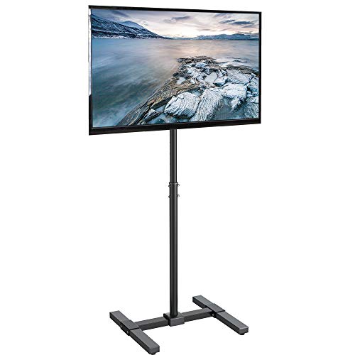 Product Cover VIVO TV Floor Stand for 13 to 42 inch Flat Panel LED LCD Plasma Screens | Portable Display Height Adjustable Mount (STAND-TV07)