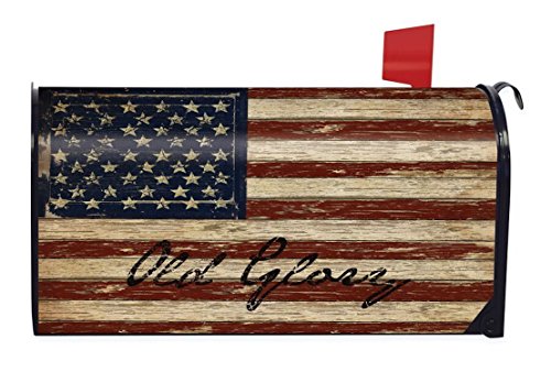 Product Cover Briarwood Lane Old Glory Patriotic Magnetic Mailbox Cover American Flag Rustic