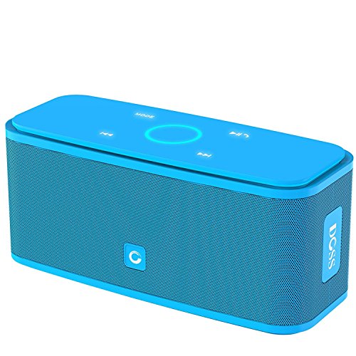 Product Cover DOSS SoundBox Bluetooth Speaker, Portable Wireless Bluetooth 4.0 Touch Speakers with 12W HD Sound and Bold Bass, Handsfree, 12H Playtime for Phone, Tablet, TV,Gift Ideas[Blue]