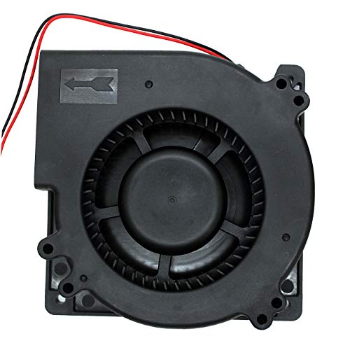 Product Cover UTUO Brushless Radial Blower Dual Ball Bearing High Speed 12V DC Centrifugal Fan with XH-2.5 Plug 120mm by 120mm by 32mm (4.72x4.72x1.26 inch)