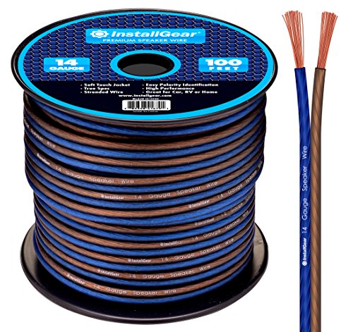 Product Cover InstallGear 14 Gauge AWG 100ft Speaker Wire True Spec and Soft Touch Cable