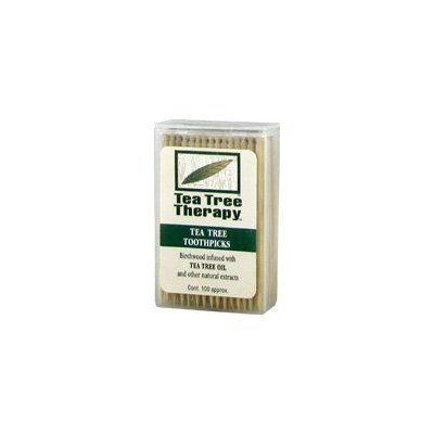 Product Cover Tea Tree Therapy - Tea Tree & Menthol Toothpicks (100 Count) (4-Pack)