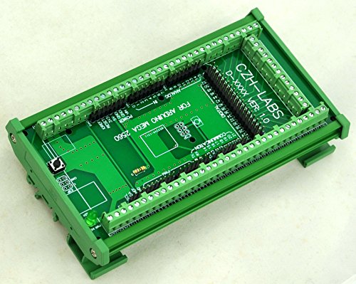 Product Cover Electronics-Salon DIN Rail Mount Screw Terminal Block Adapter Module, For Arduino MEGA-2560 R3.
