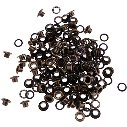 Product Cover Generic Imported 100 Sets Round Eyelets Grommets 10Mm Antique Brass