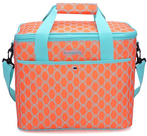 Product Cover MIER 18L Large Soft Cooler Insulated Picnic Bag for Grocery, Camping, Car, Bright Orange Color