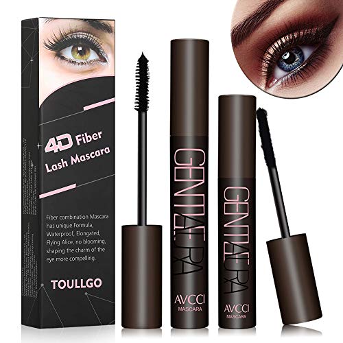 Product Cover 4D Silk Fiber Lash Mascara, Fiber Lash Mascara Waterproof, Natural Fiber Mascara For Thickening & Lengthening Your Lashes, Waterproof, Smudge Proof, Long-Lasting