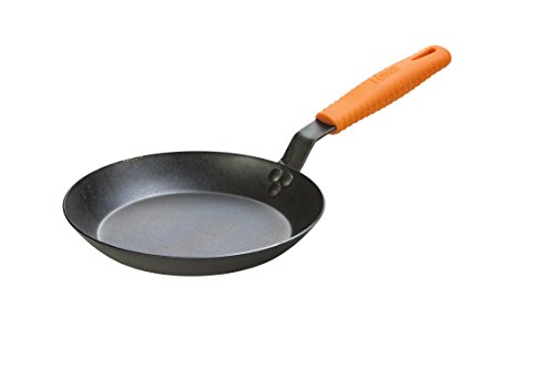 Product Cover Lodge Manufacturing Company CRS10HH61 carbon steel skillet, 10-Inch, Black/Orange