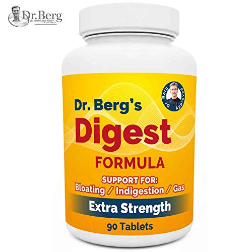 Product Cover Dr. Berg's Digest Formula - Contains Both Apple Cider Vinegar Powder + Betaine Hydrochloride - Helps Healthy Digestion Supports Gas and Bloating - 90 Tablets 100% Guaranteed Satisfaction