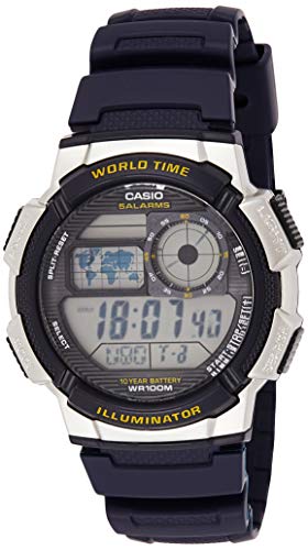 Product Cover Casio Men's '10-Year Battery' Quartz Resin Watch,(Model: AE1000W-2AV)
