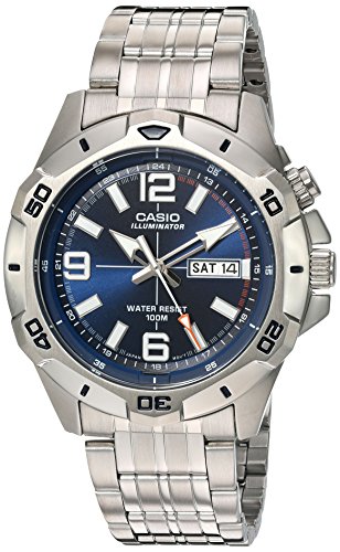 Product Cover Casio Men's Sports Quartz Watch with Stainless-Steel Strap, Silver, 22 (Model: MTD1082D-2AVCF)