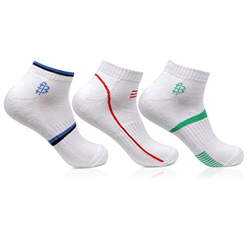 Product Cover Bonjour Mens Cotton White Secret Length 3 Pairs Sports Socks_BRO7002S-PO3_Multicolor_Free size