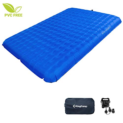 Product Cover KingCamp Lightweight Camping Air Bed 2 Person Sleeping Pad Mattress PVC-Free with Battery Operated Pump