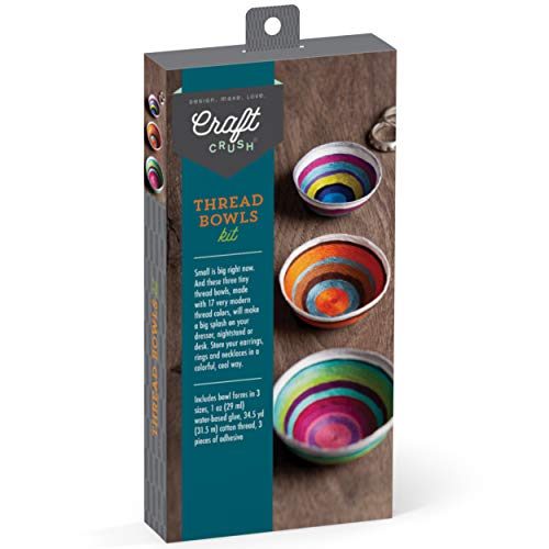 Product Cover Craft Crush - Thread Bowls Kit - Craft Kit Makes 3 Tiny Thread Bowls