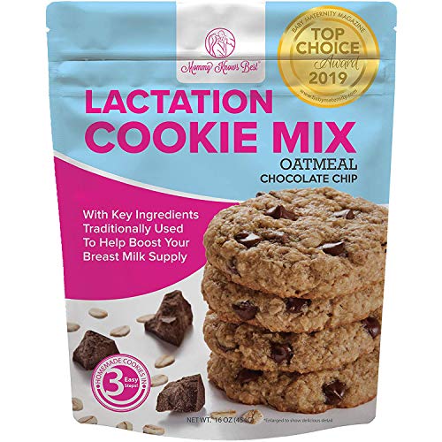 Product Cover Lactation Cookies Mix - Oatmeal Chocolate Chip Breastfeeding Cookie Supplement Support for Breast Milk Supply Increase - 16 ounces
