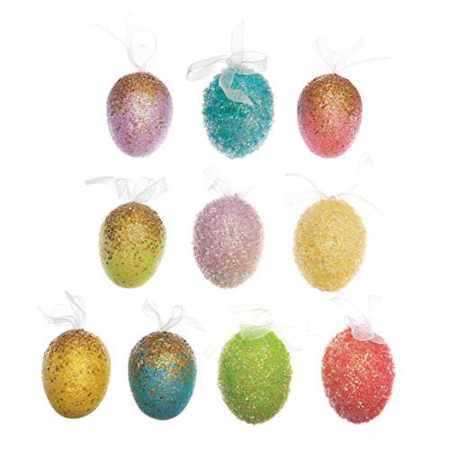 Product Cover Easter Egg Hanging Ornaments, Set of 10, Dazzling Spring Décor