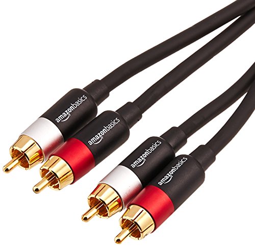 Product Cover AmazonBasics 2-Male to 2-Male RCA Audio Stereo Subwoofer Cable - 4 Feet