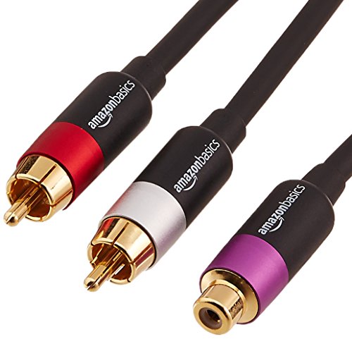Product Cover AmazonBasics 2-Male to 1-Female RCA Y-Adapter Splitter Cable - 12-Inches