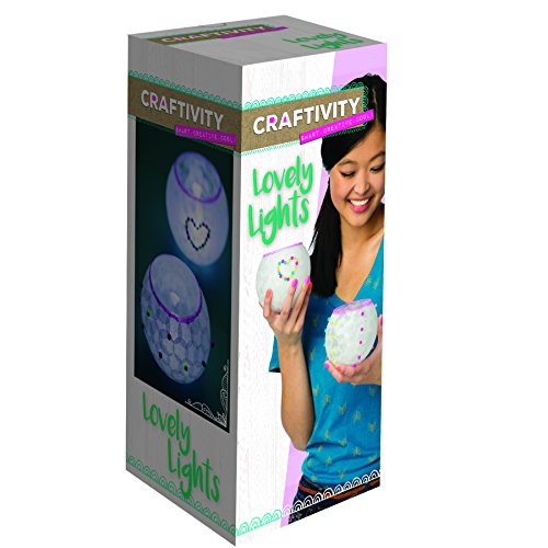 Product Cover CRAFTIVITY Lovely Lights Craft Kit - Makes 2 Decoupage Tea Light Lanterns