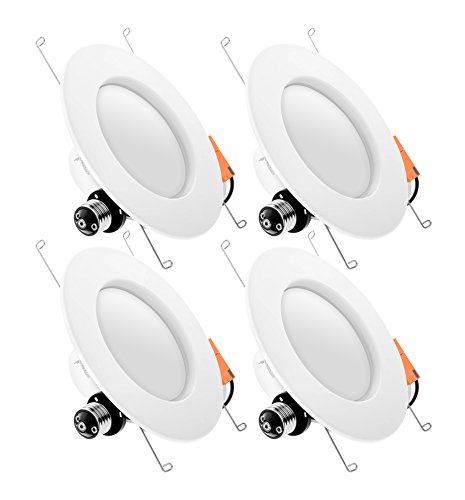 Product Cover Hyperikon 6 Inch LED Recessed Lighting, 100 Watt Replacement (19W) 5 Inch, Retrofit Dimmable Downlight, 3000K, 4 Pack