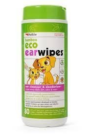 Product Cover Petkin Pet Eco Ear Wipes Size 80ct Petkin Pet Eco Ear Wipes Dog/Cat 80ct