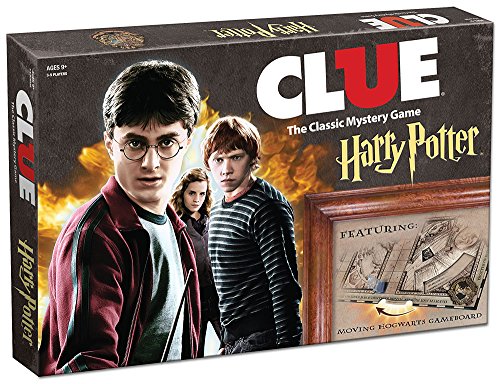 Product Cover USAOPOLY Clue Harry Potter Board Game | Travel Through Hogwarts Castle to Solve the Mystery | Official Harry Potter Licensed Merchandise | Harry Potter Themed Board Game | Gift for Harry Potter Fans