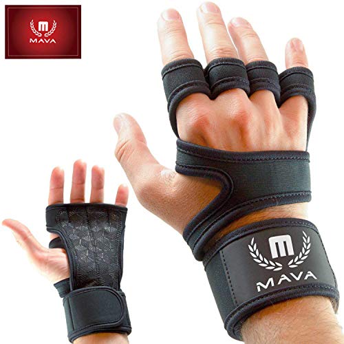 Product Cover Mava Sports Cross Training Gloves with Wrist Support for WODs, Gym Workout, Weightlifting & Fitness-Extra Padding Against Calluses for Men & Women - Best Weight Lifting Gloves for a Strong Grip, Pair