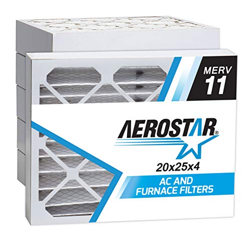 Product Cover Aerostar 20x25x4 MERV 11 Pleated Air Filter, Made in the USA 19 1/2